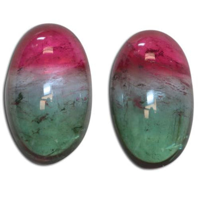 Fairyjeweler – Earrings with Black Watermelon Tourmaline and Fairy